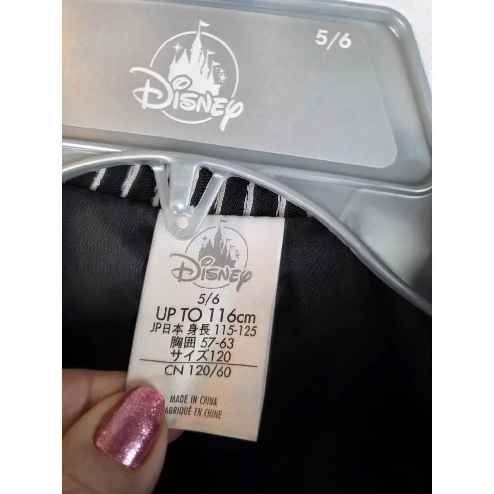 Disney Jack Skellington Nightmare Before Christmas Costume Jacket Kids Size 5-6 - Picture 8 of 10